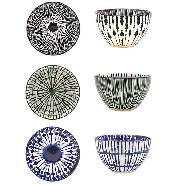 Small Tuscany Amari Ceramic Deco Bowl Green - Sugarplum Boutique