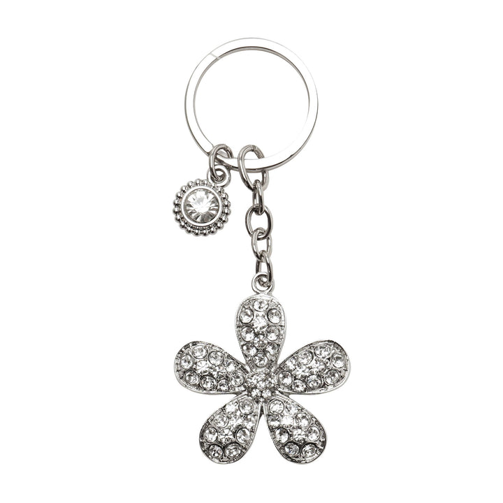 Sophia Classic Crystal Flower Keyring - Sugarplum Boutique