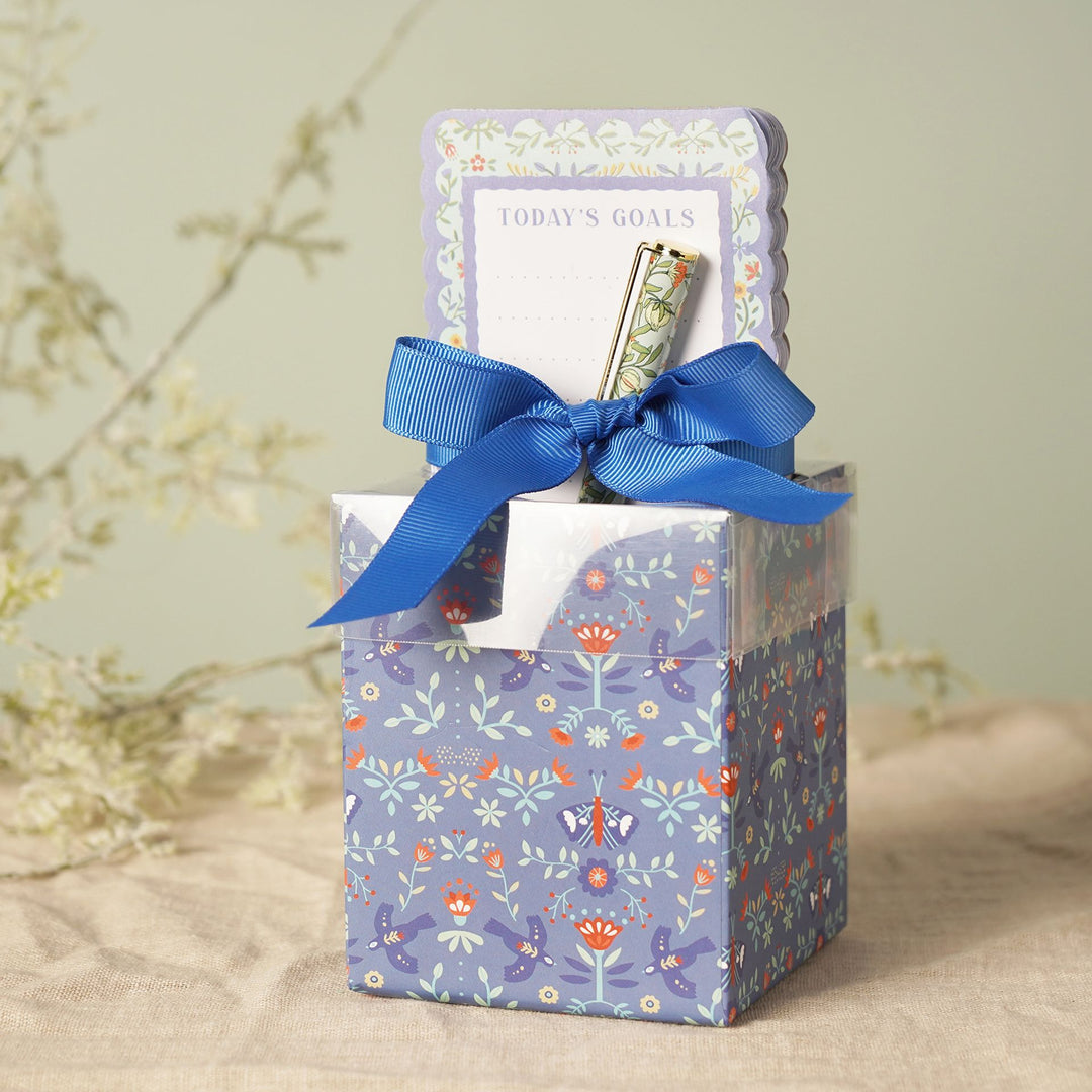 Sophia Lane Floral Pen Pot Pen & Notebook Gift Set - Sugarplum Boutique