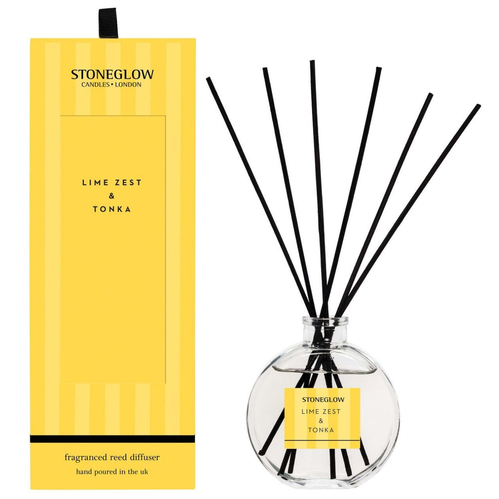 Stoneglow Lime Zest & Tonka Modern Classics Reed Diffuser - Sugarplum Boutique
