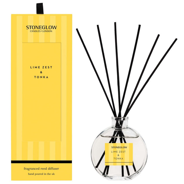 Stoneglow Lime Zest & Tonka Modern Classics Reed Diffuser - Sugarplum Boutique