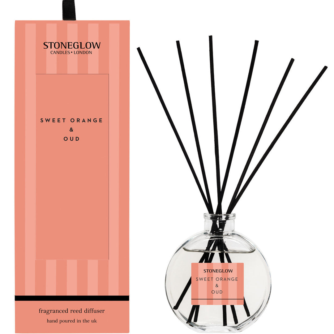 Stoneglow Sweet Orange & Oud Modern Classics Reed Diffuser - Sugarplum Boutique