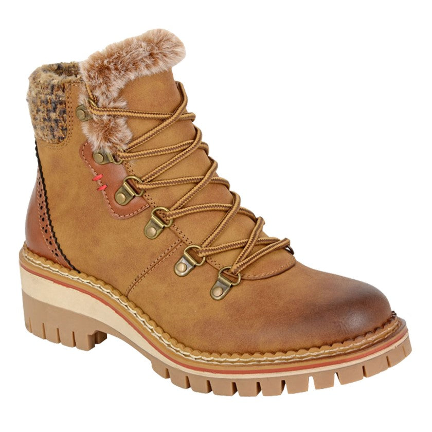Teodora Winter Walking Style Boot Tan - Sugarplum Boutique