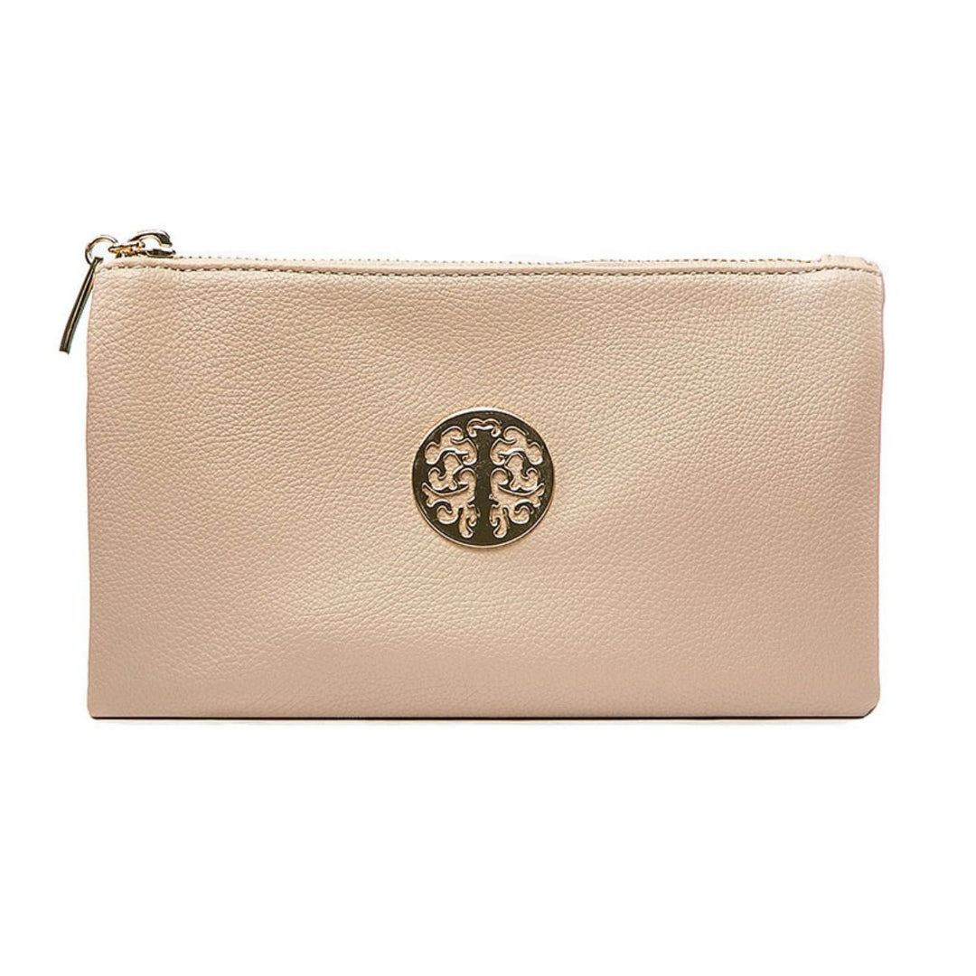 Tree Of Life Handbag Faux Leather Vanilla - Sugarplum Boutique