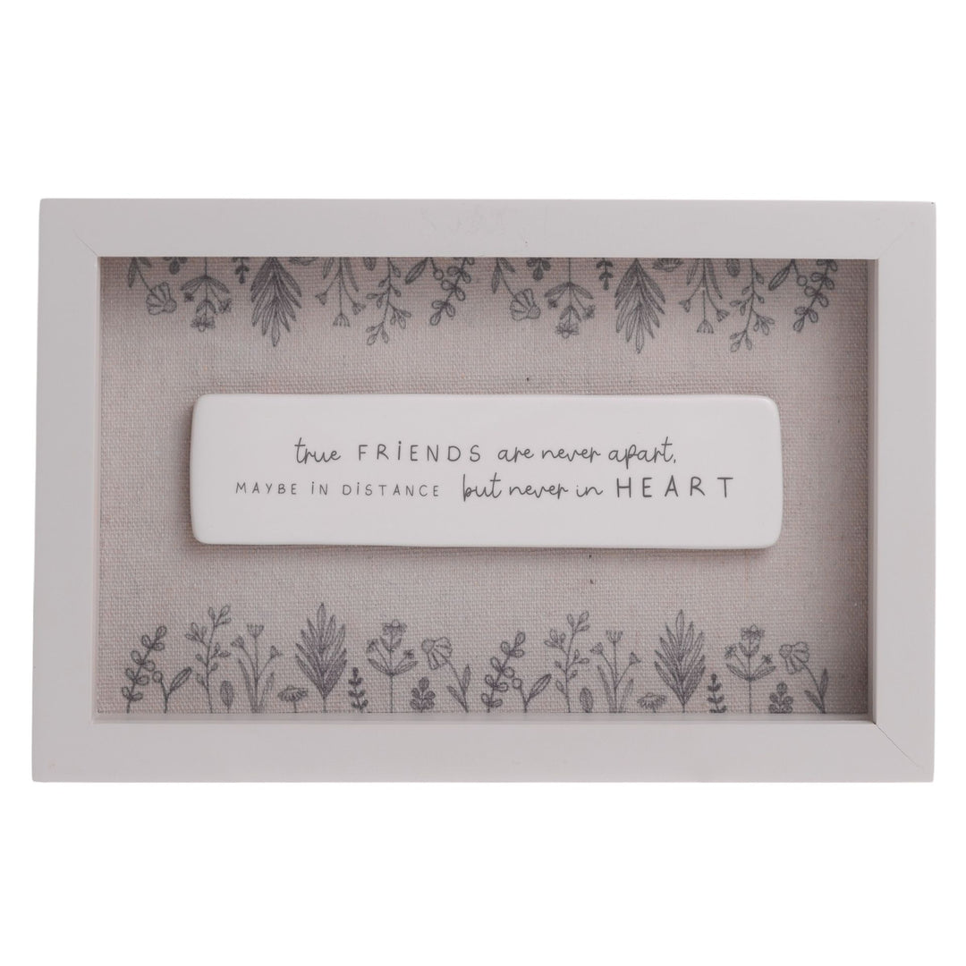 True Friends Are Never Apart Plaque -Sugarplum Boutique