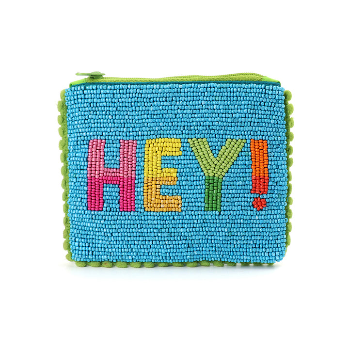 Turquoise Blue Beaded Hey Purse - Sugarplum Boutique