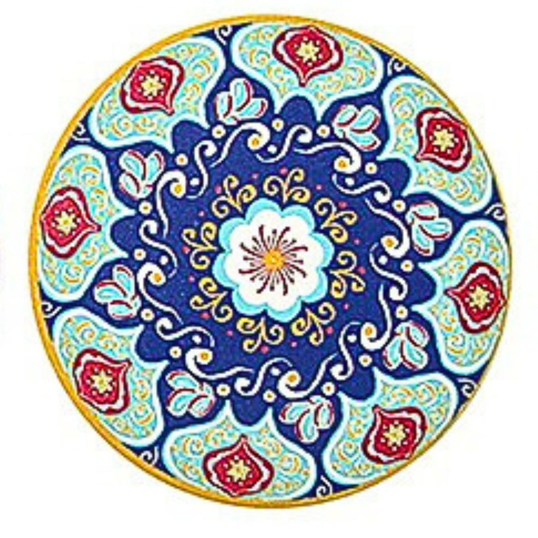 Tuscany New Blue Ceramic Coaster - Sugarplum Boutique
