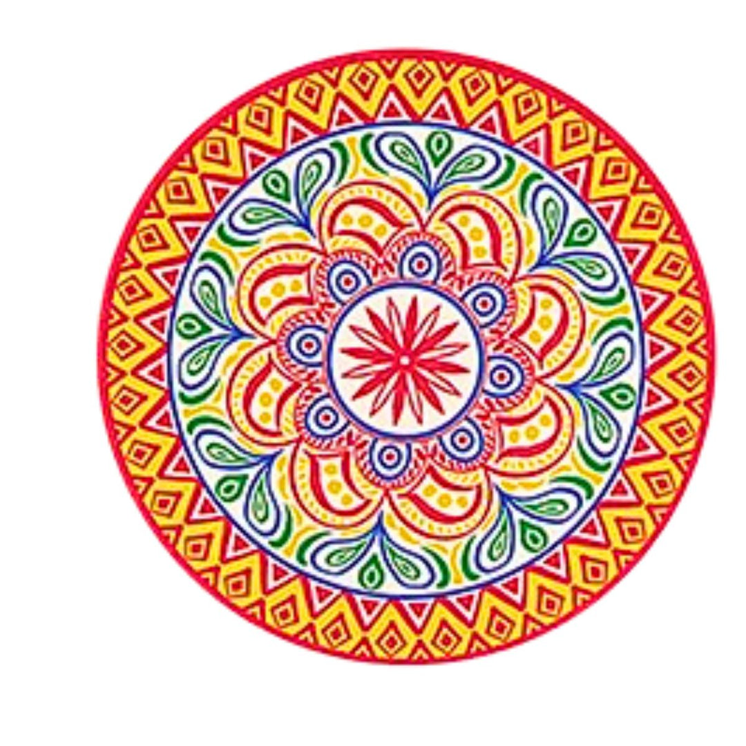 Tuscany New Orange Red Ceramic Coaster - Sugarplum Boutique