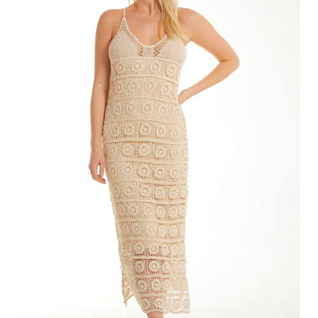 Carys Crochet Dress - Sugarplum Boutique