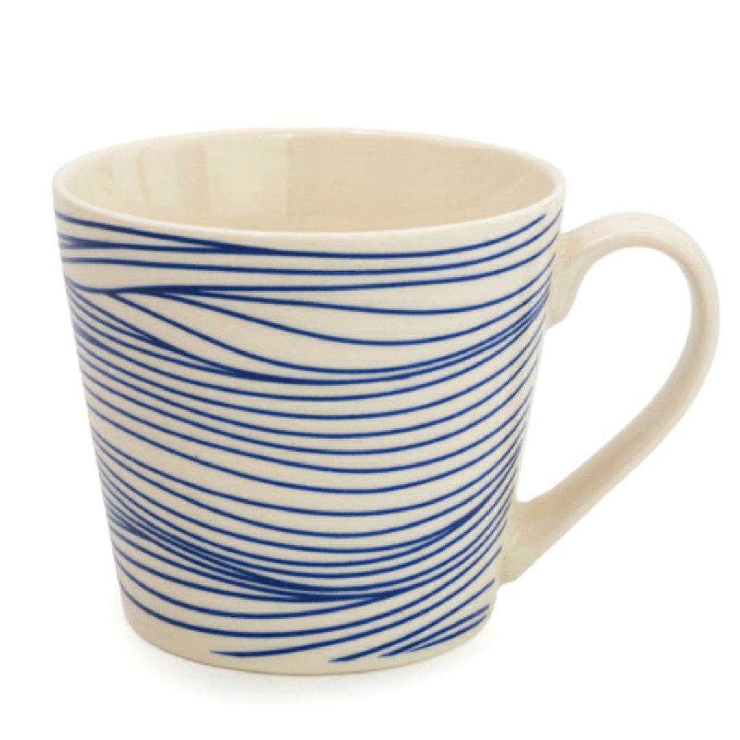 Wide Nautical Stripe Mug