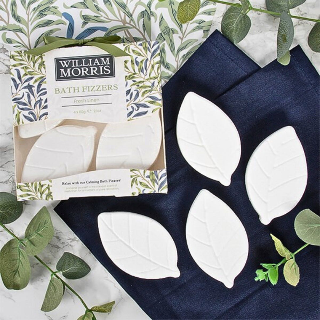 William Morris Bath Fizzers Fresh Linen Green - Sugarplum Boutique