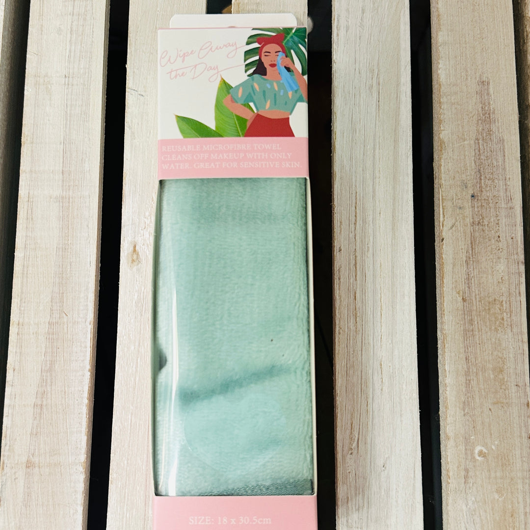 Wipe Away The Day Green Reusable Microfibre Towel  - Sugarplum Boutique