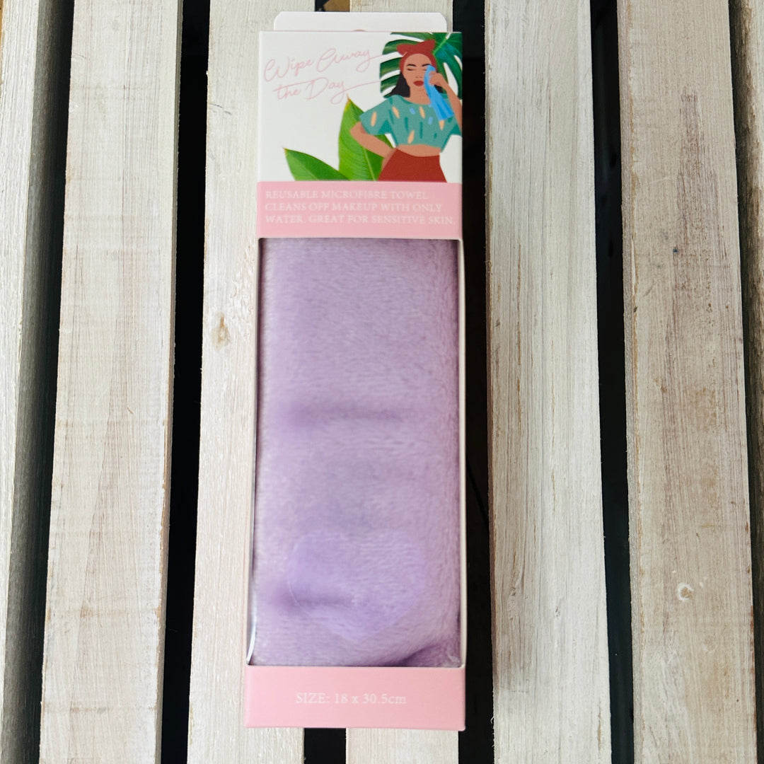 Wipe Away The Day Lilac Reusable Microfibre Towel - Sugarplum Boutique