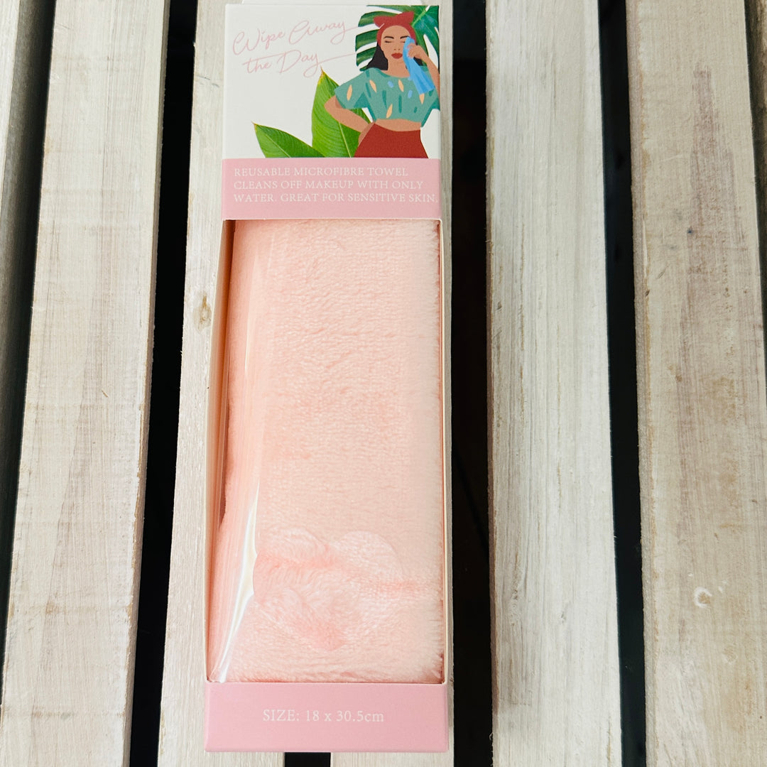Wipe Away The Day Pink Reusable Microfibre Towel Pink - Sugarplum Boutique