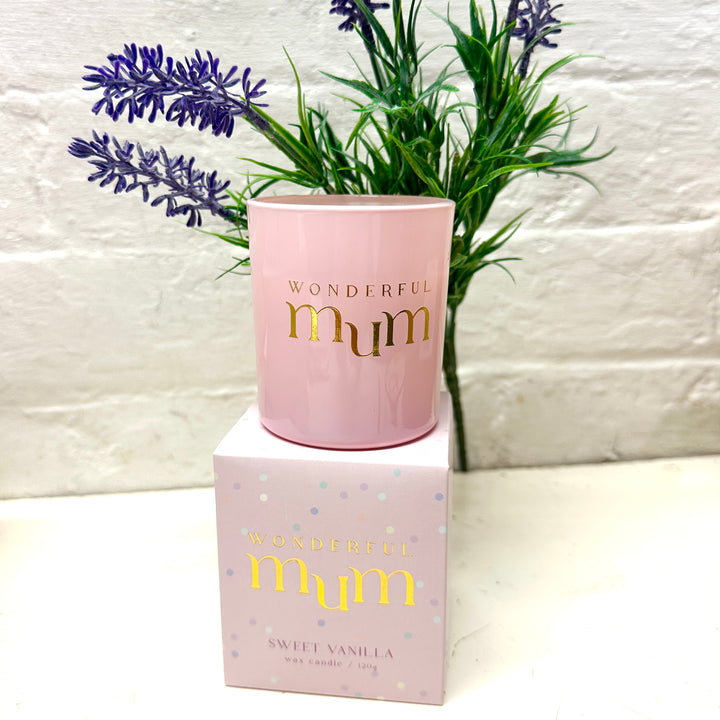 Wonderful Mum Candle- Sweet Vanilla - Sugarplum Boutique