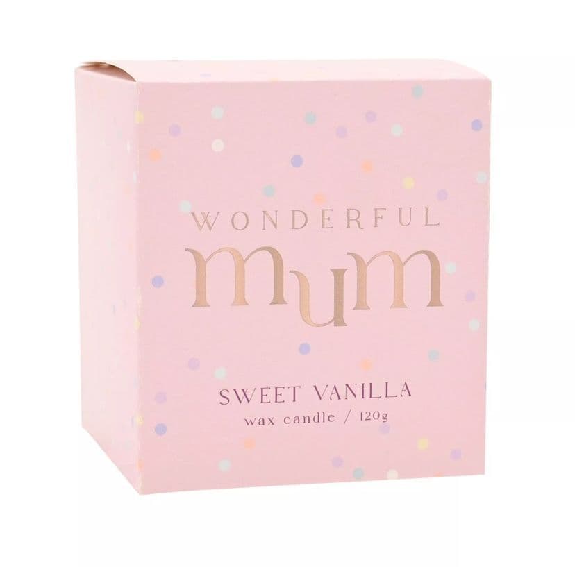 Wonderful Mum Candle- Sweet Vanilla - Sugarplum Boutique