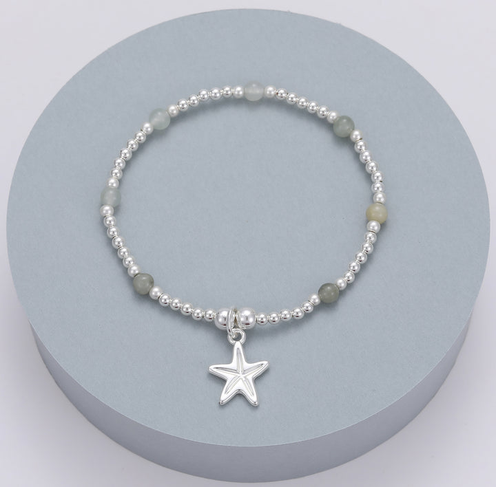 Shona Starfish Bracelet Silver - Sugarplum Boutique