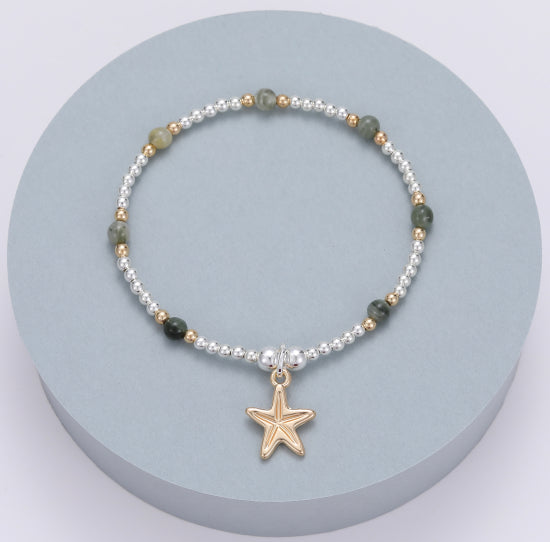 Shona Starfish Bracelet Gold - Sugarplum Boutique