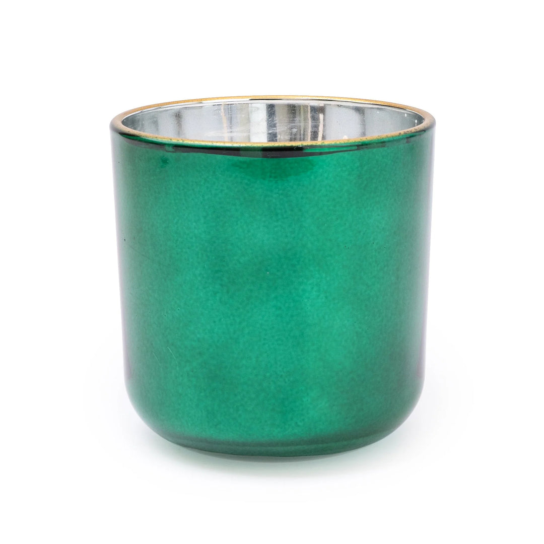 Green Electroplate Moroccan Cinnamon Candle - Sugarplum Boutique