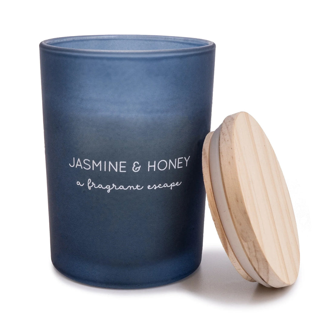 Jasmine & Honey Glass Candle - Sugarplum Boutique