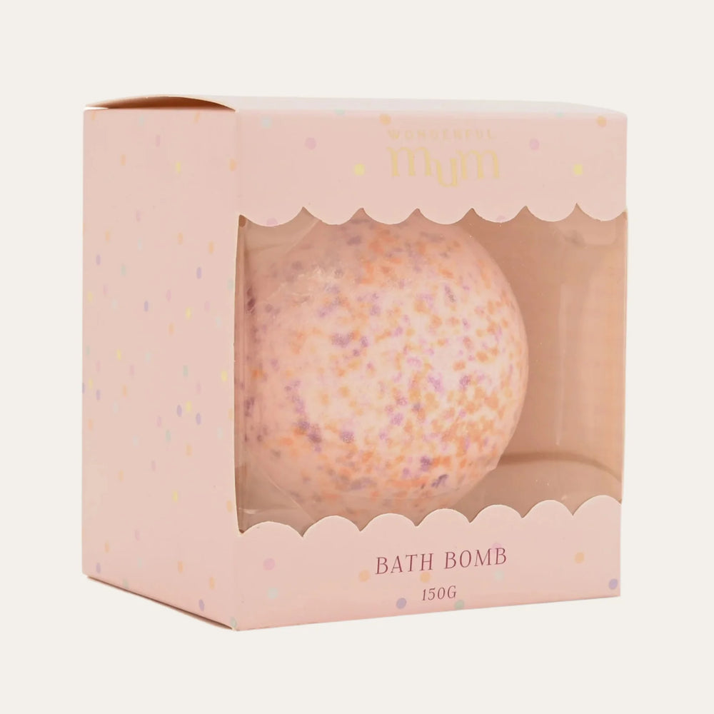 Confetti Strawberry Bath Bomb - Mum - Sugarplum Boutique