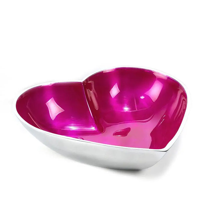 Enamel Recycled Large Heart Dish Pink - Sugarplum Boutique