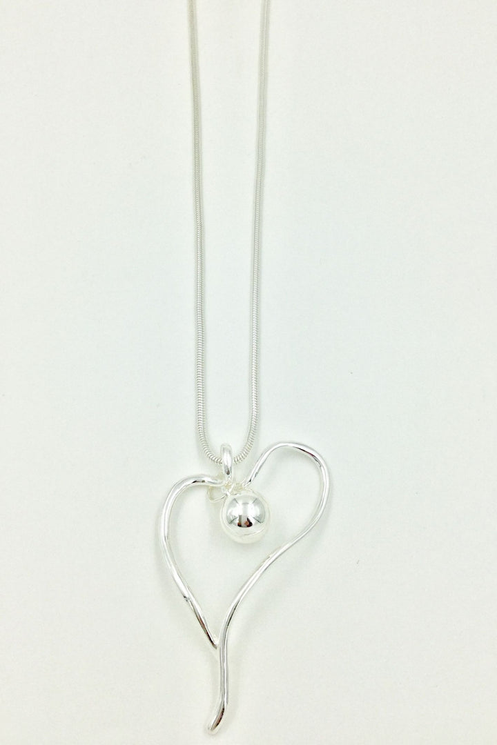 Bobbie Long Necklace Silver - Sugarplum Boutique