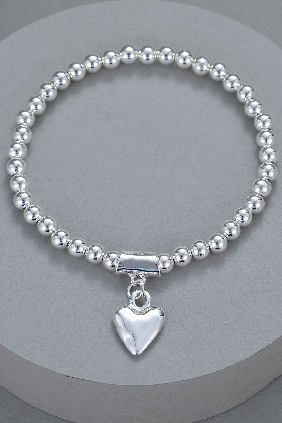 Hattie Heart Bracelet Silver - Sugarplum Boutique