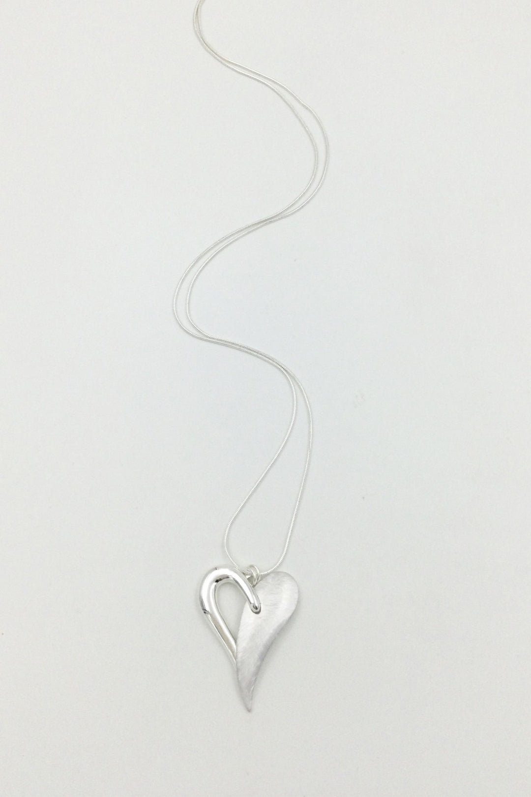 Ivy Long Necklace Silver - Sugarplum Boutique