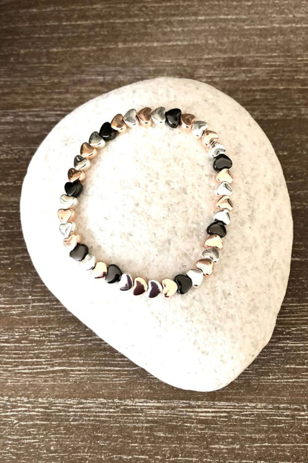 Mini Hearts Bracelet Tricolour - Sugarplum Boutique