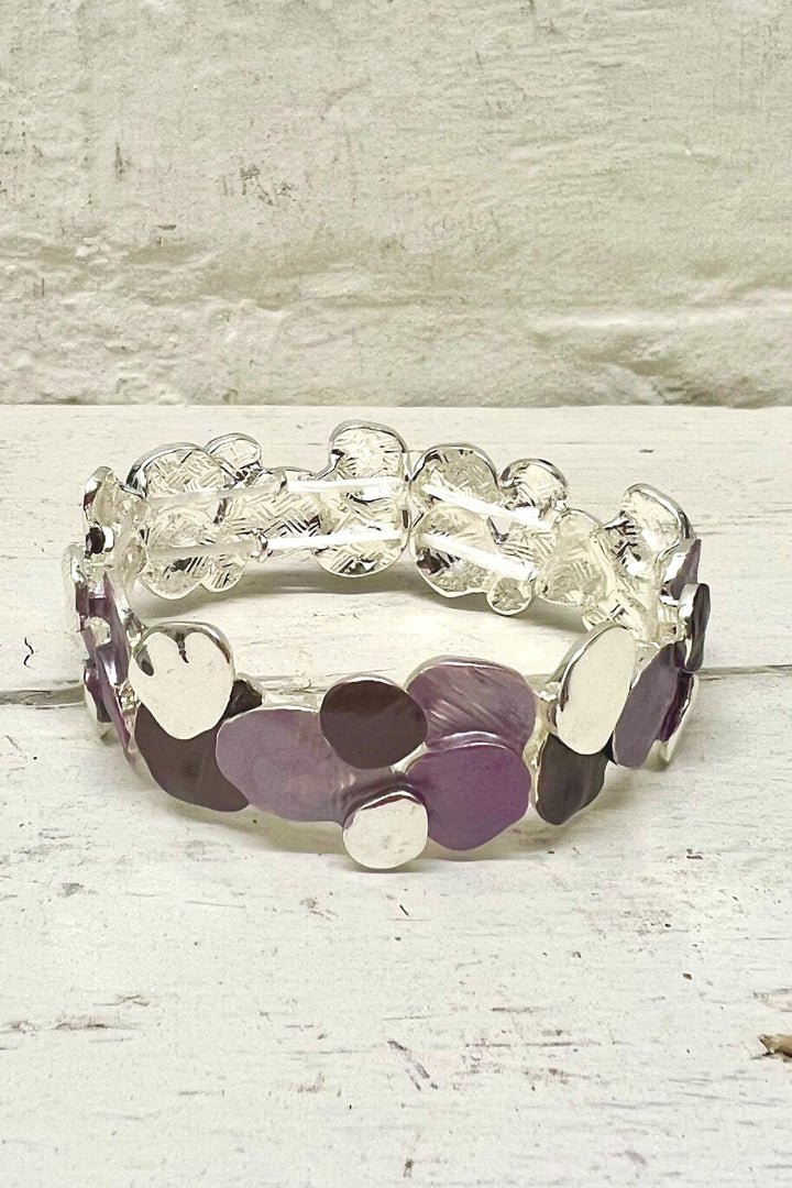 Mylie Stretch Bracelet Purple - Sugarplum Boutique