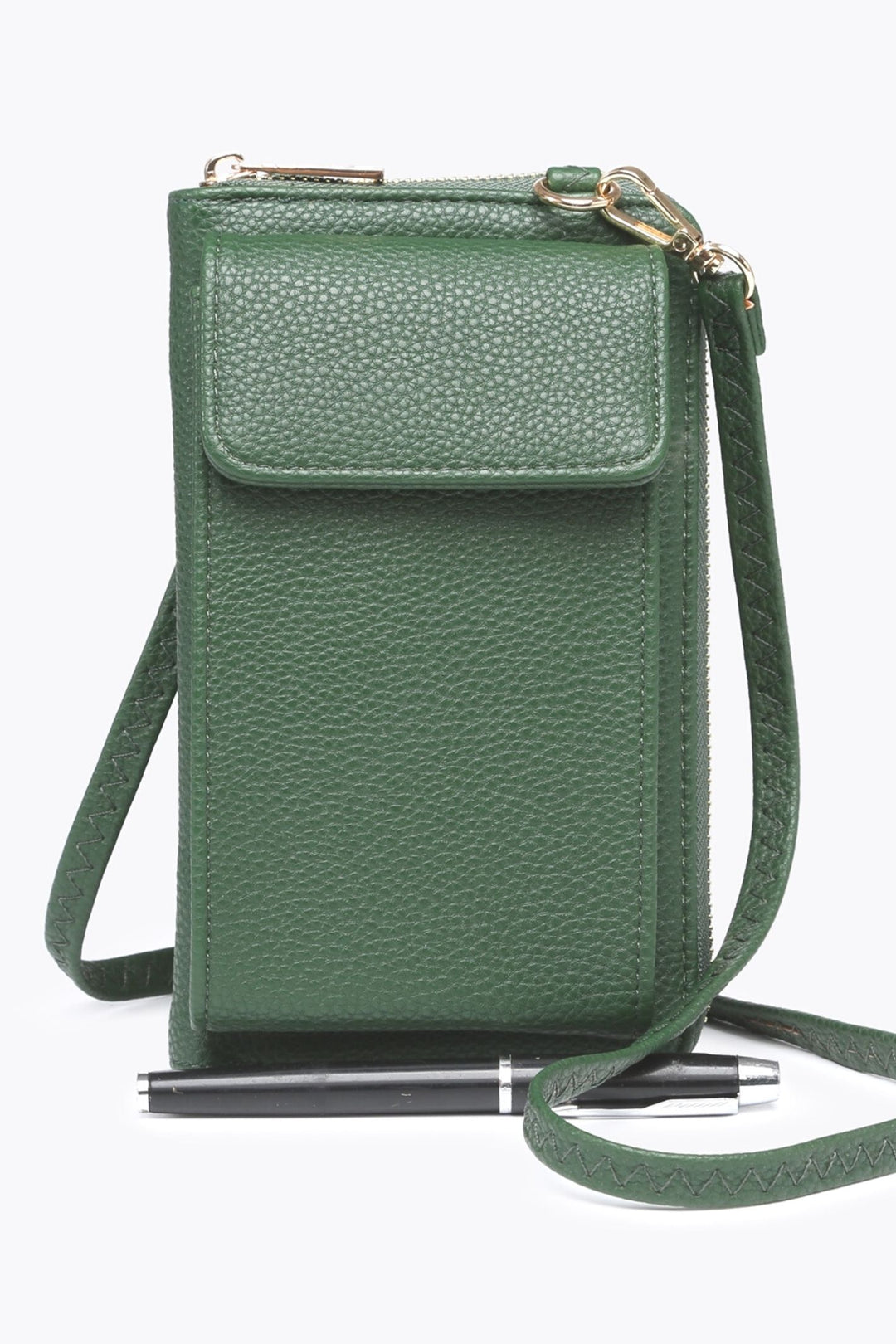 Phone Cross Body Bag Jade Green - Sugarplum Boutique