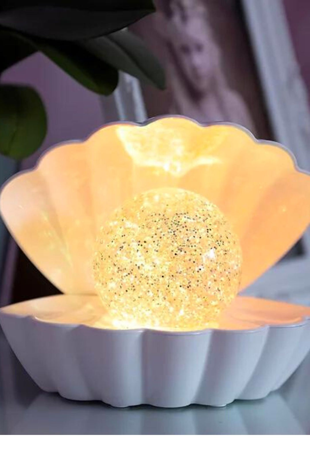 Seashell LED Lamp Yellow - Sugarplum Boutique