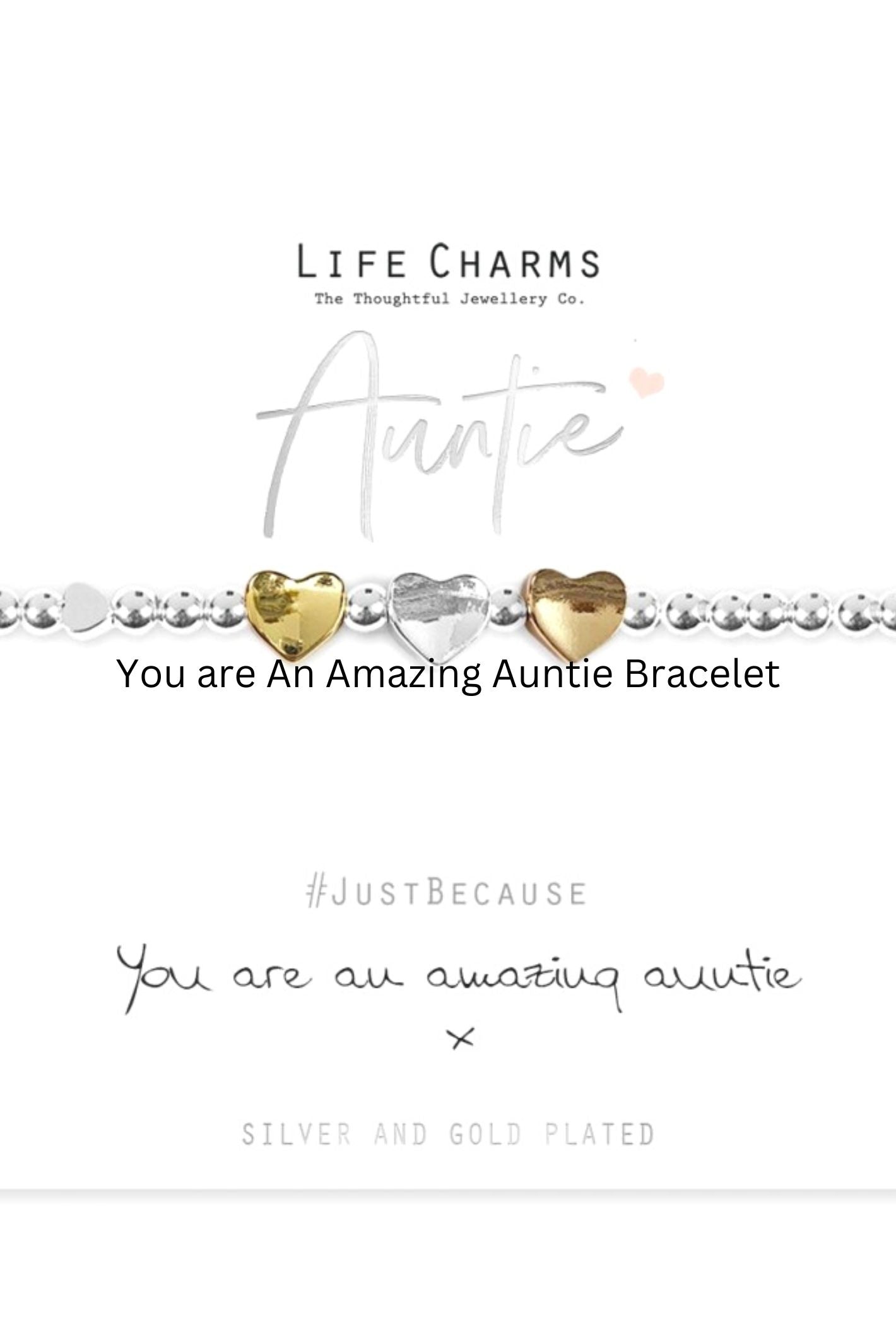 Rose Gold Beads Bracelet, Personalised for Auntie | Jewels 4 Girls